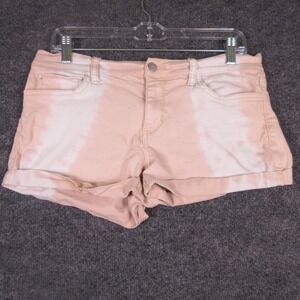 Else Shorts Womens 30 Pink Colorblock Cuffed Jean Denim 5 Pocket 3" Inseam